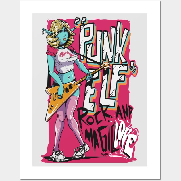 Punk Elf Wall Art by MeFO